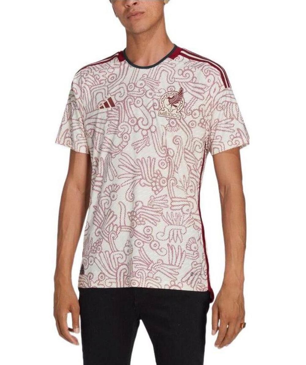 adidas - Mexico 22 Away Authentic Soccer Jersey JP Sizing 'Cream White Red'